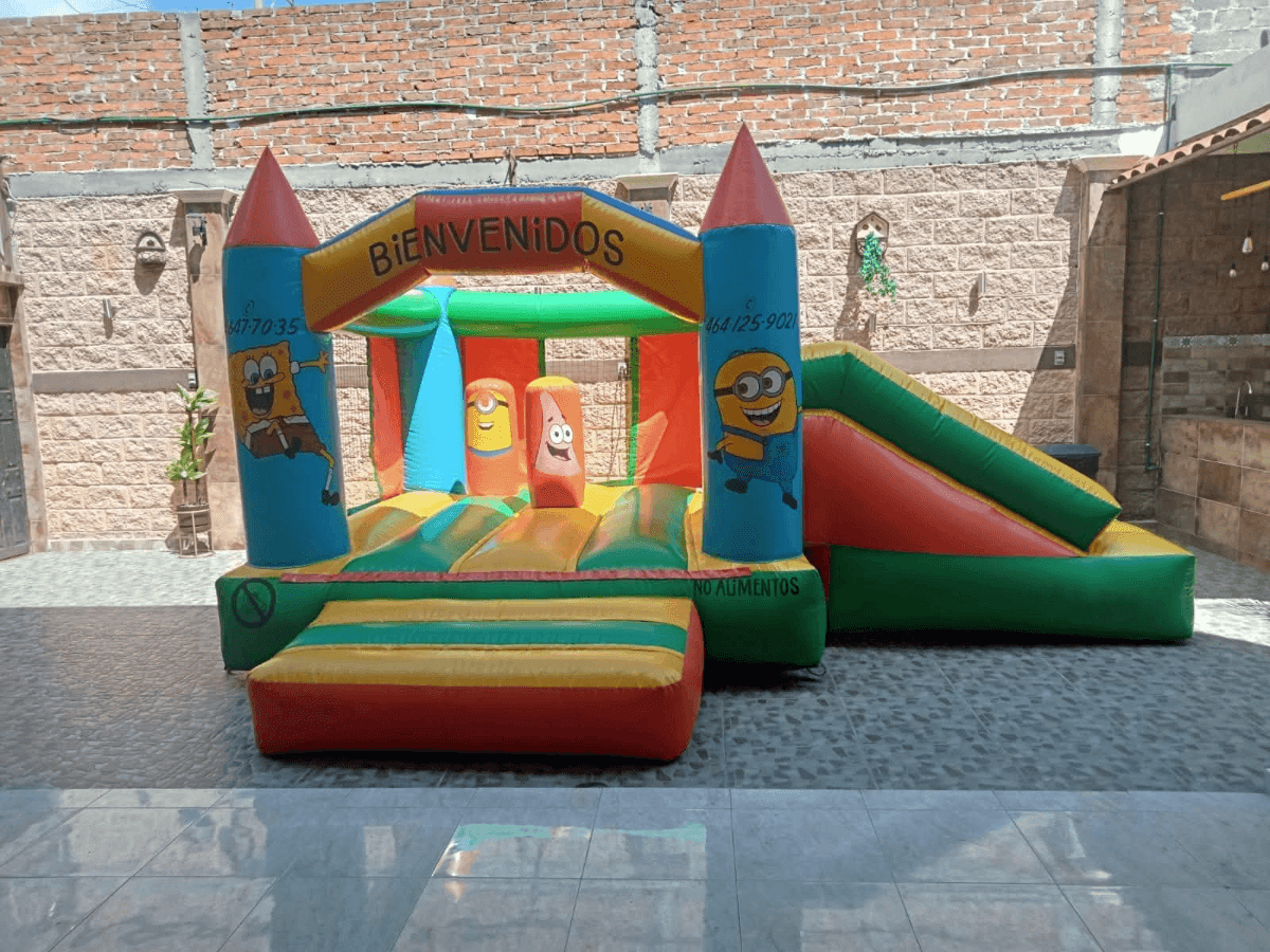 Inflable Castillo con Resbaladilla 5 x 6 metros
